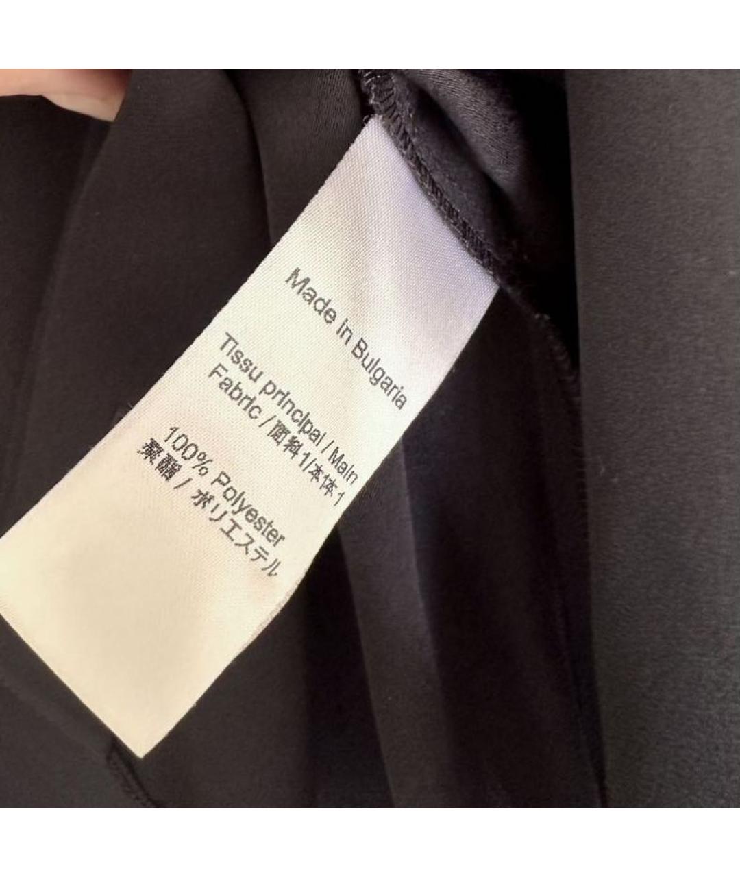 LOUIS VUITTON Черная полиэстеровая блузы, фото 4