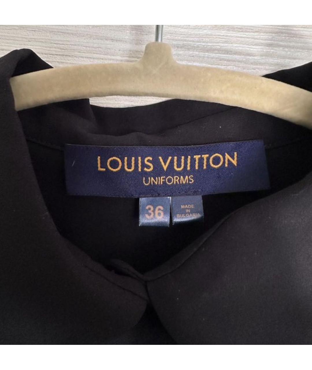 LOUIS VUITTON Черная полиэстеровая блузы, фото 3