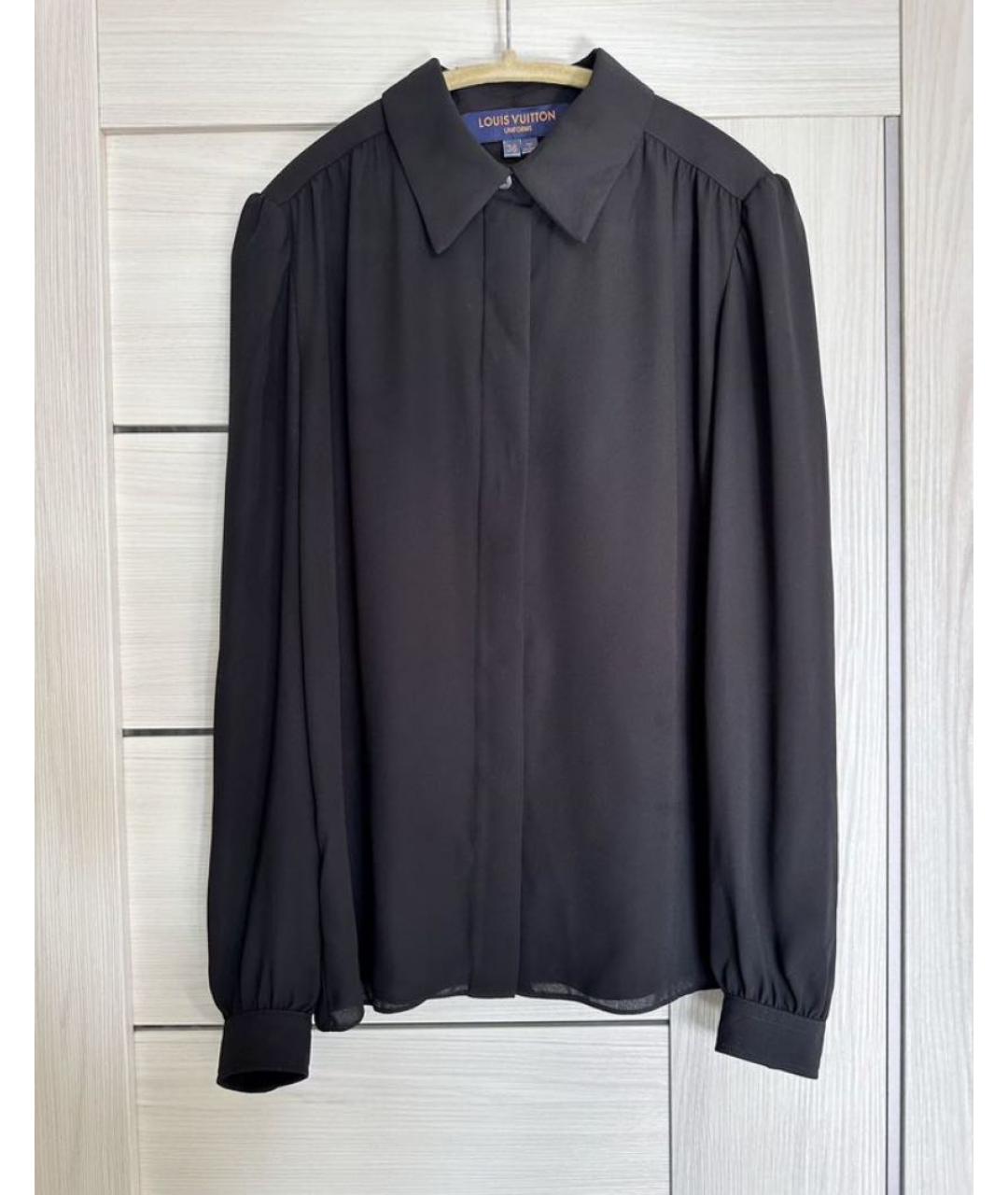 LOUIS VUITTON Черная полиэстеровая блузы, фото 6