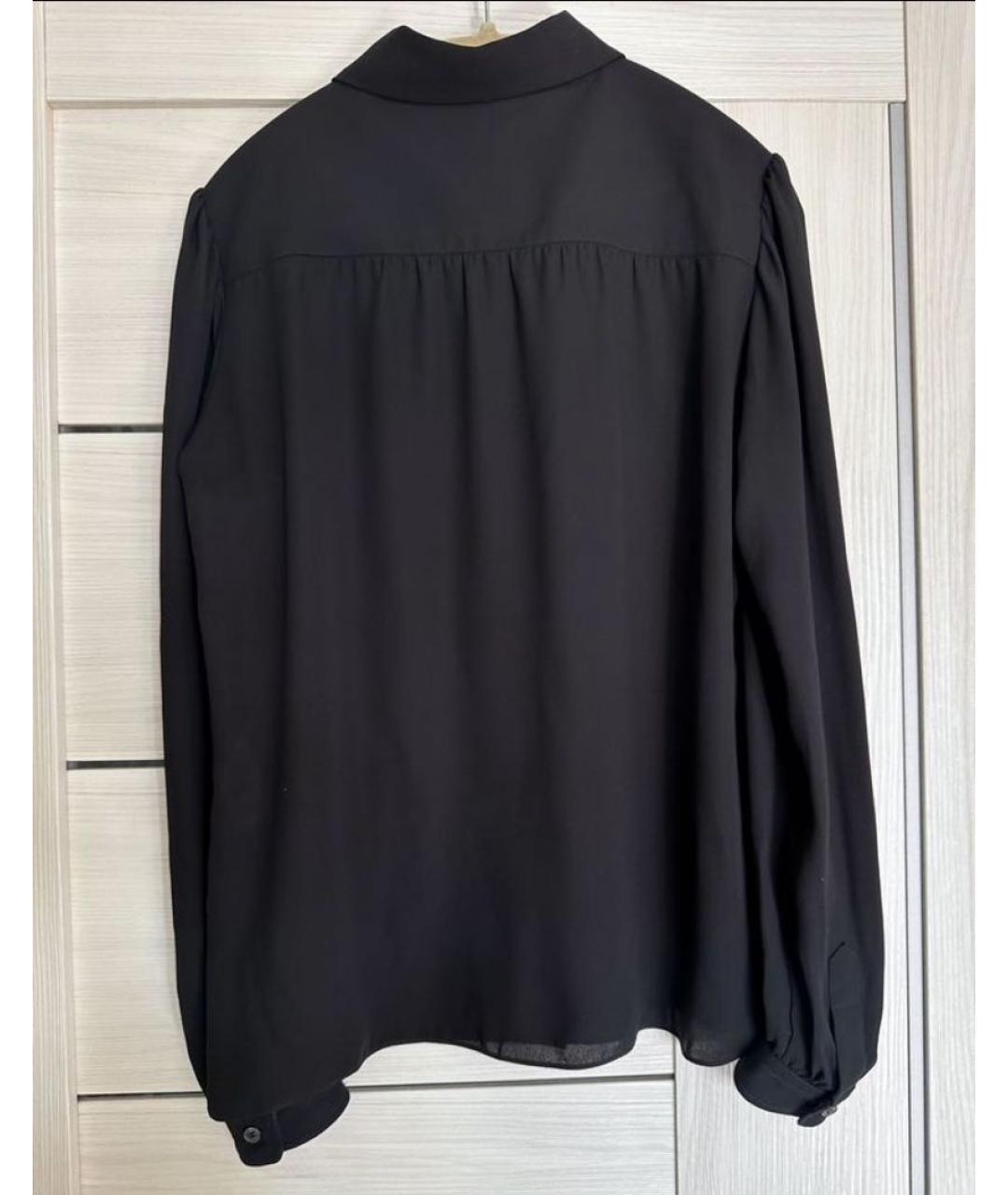 LOUIS VUITTON Черная полиэстеровая блузы, фото 2