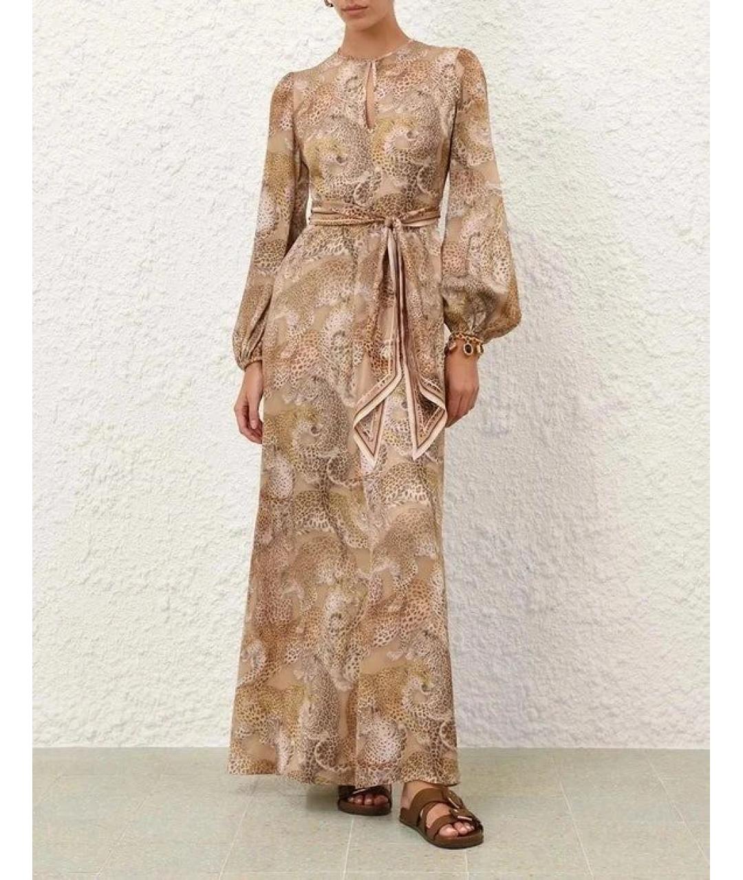 ZIMMERMANN Мульти шелковое повседневное платье, фото 2