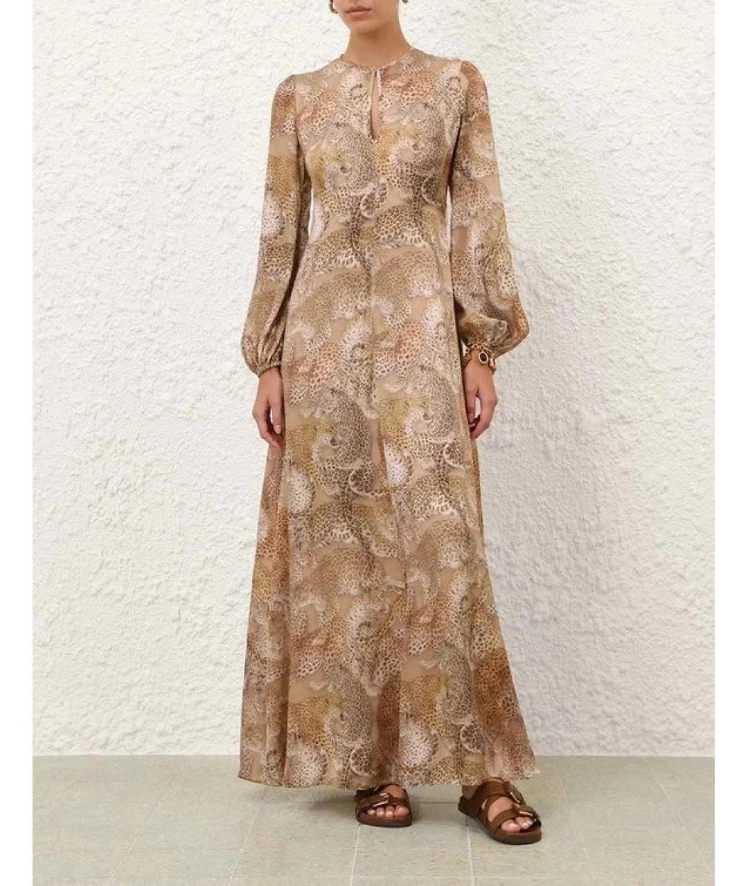 ZIMMERMANN Мульти шелковое повседневное платье, фото 4