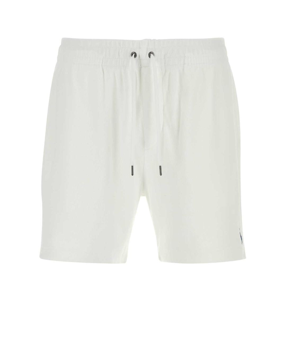 POLO RALPH LAUREN Белые хлопковые шорты, фото 1