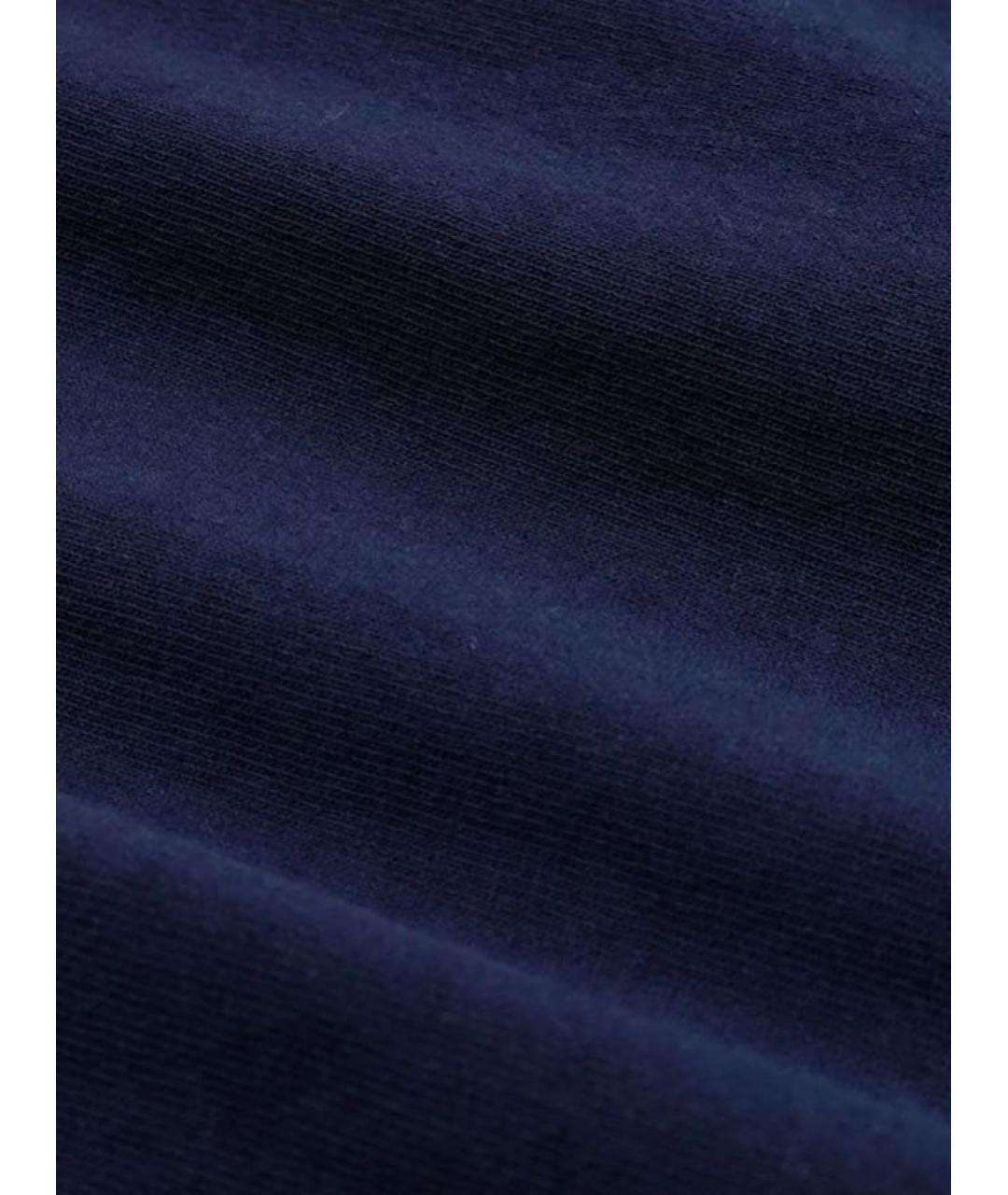 SPORTY AND RICH Темно-синие хлопковые спортивные брюки и шорты, фото 4