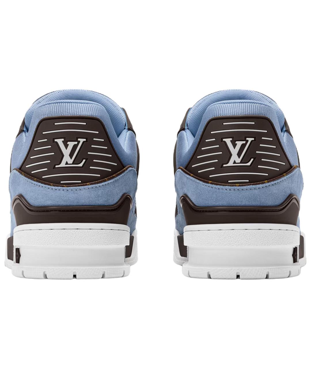 LOUIS VUITTON Синие низкие кроссовки / кеды, фото 5
