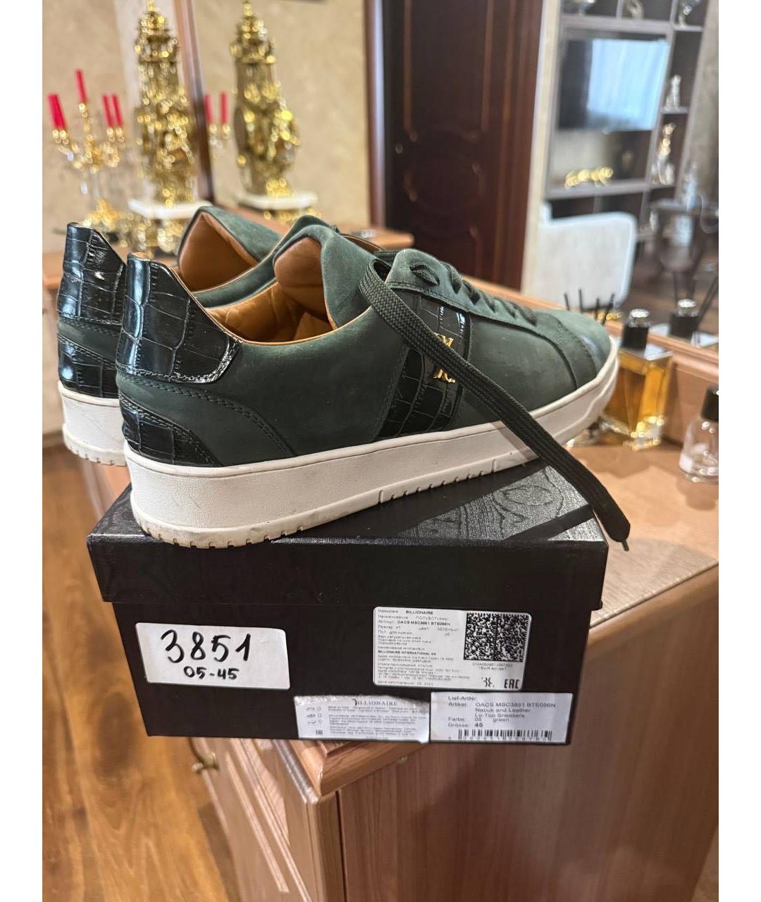 LOUIS VUITTON Антрацитовые низкие кроссовки / кеды, фото 3