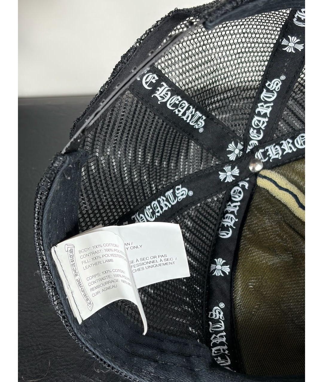 CHROME HEARTS Черная хлопковая кепка/бейсболка, фото 5