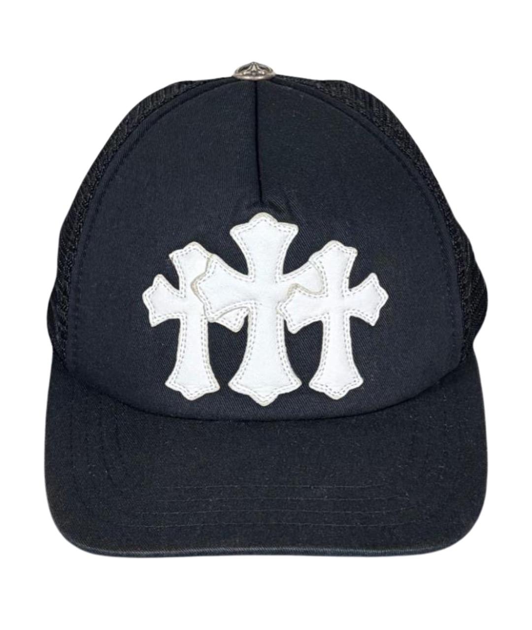 CHROME HEARTS Черная хлопковая кепка/бейсболка, фото 1