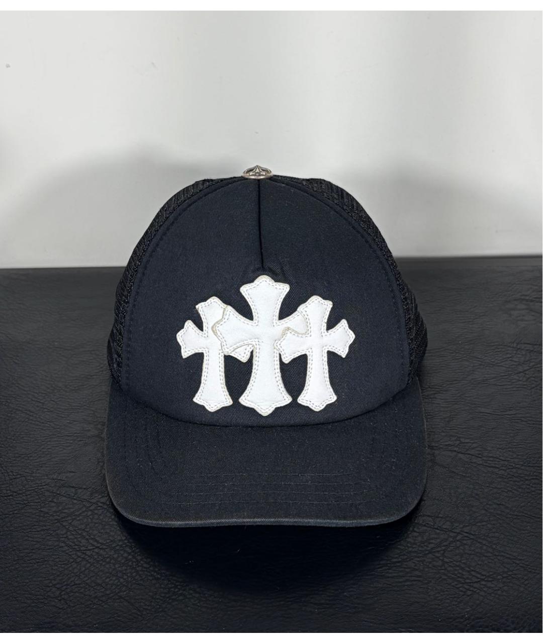 CHROME HEARTS Черная хлопковая кепка/бейсболка, фото 7