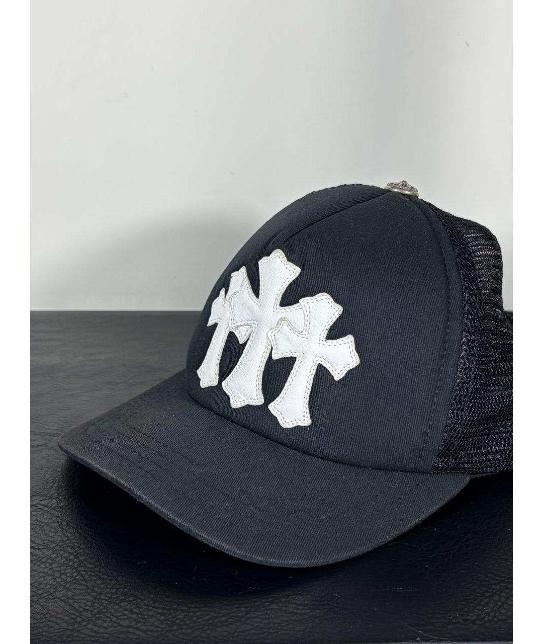 CHROME HEARTS Черная хлопковая кепка/бейсболка, фото 2