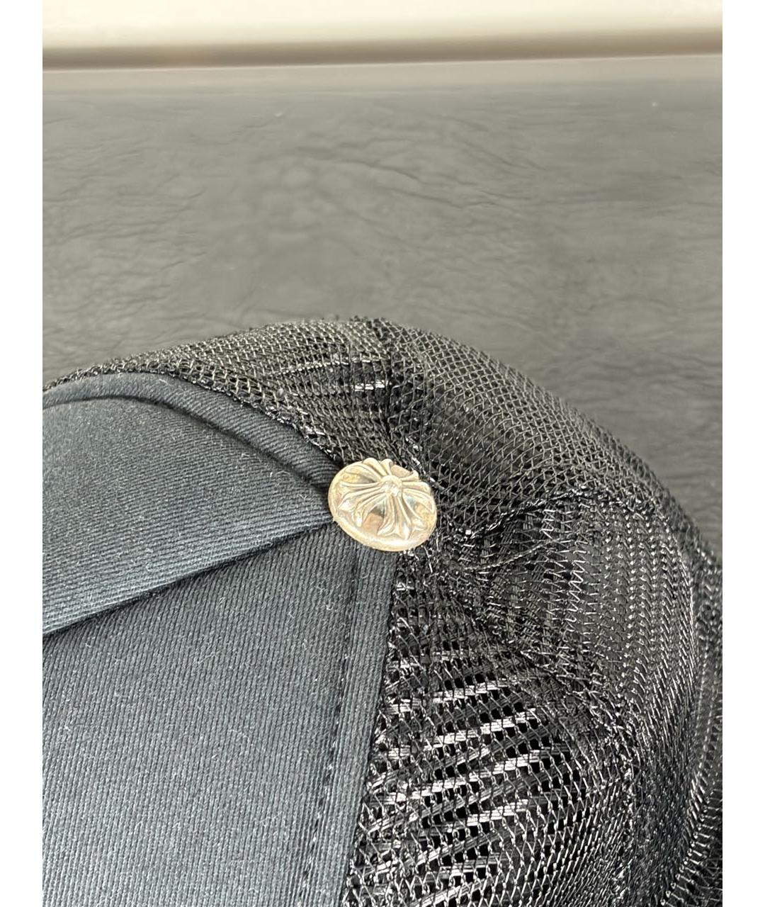 CHROME HEARTS Черная хлопковая кепка/бейсболка, фото 4