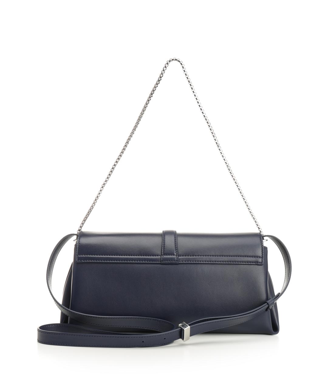 FERRAGAMO Синяя кожаная сумка с короткими ручками, фото 3