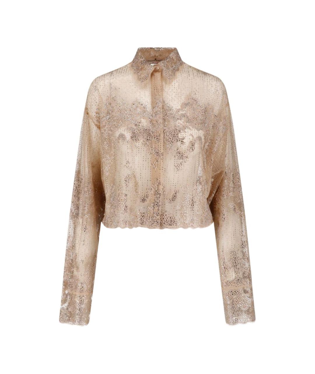 ERMANNO SCERVINO Розовая полиэстеровая рубашка, фото 1