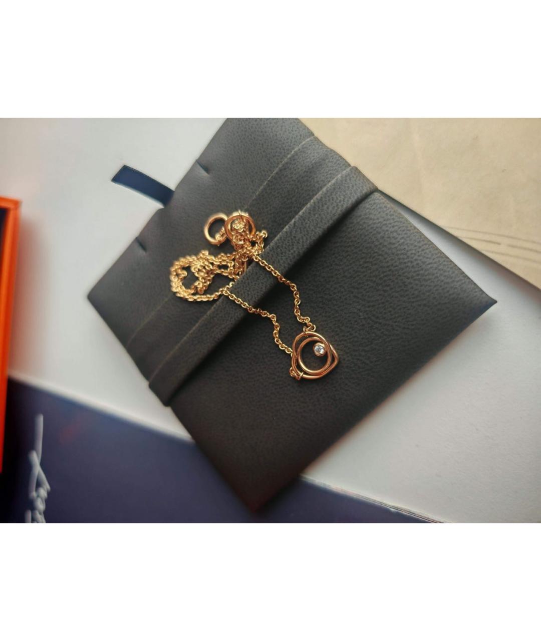 HERMES Золотое колье из розового золота, фото 5