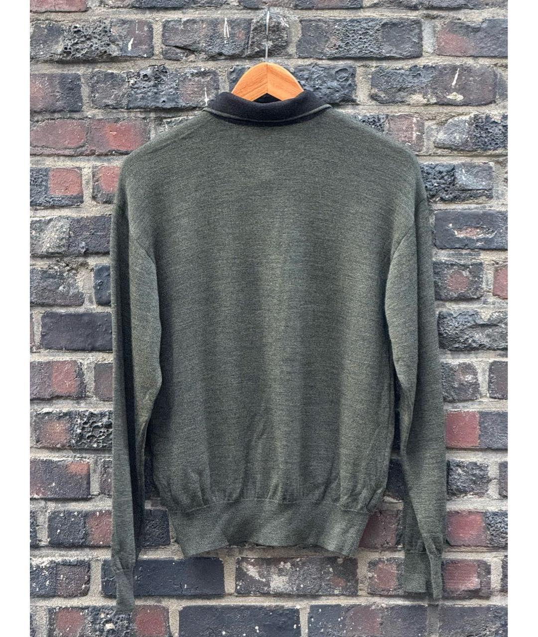 SAINT LAURENT Серый шерстяной джемпер / свитер, фото 6