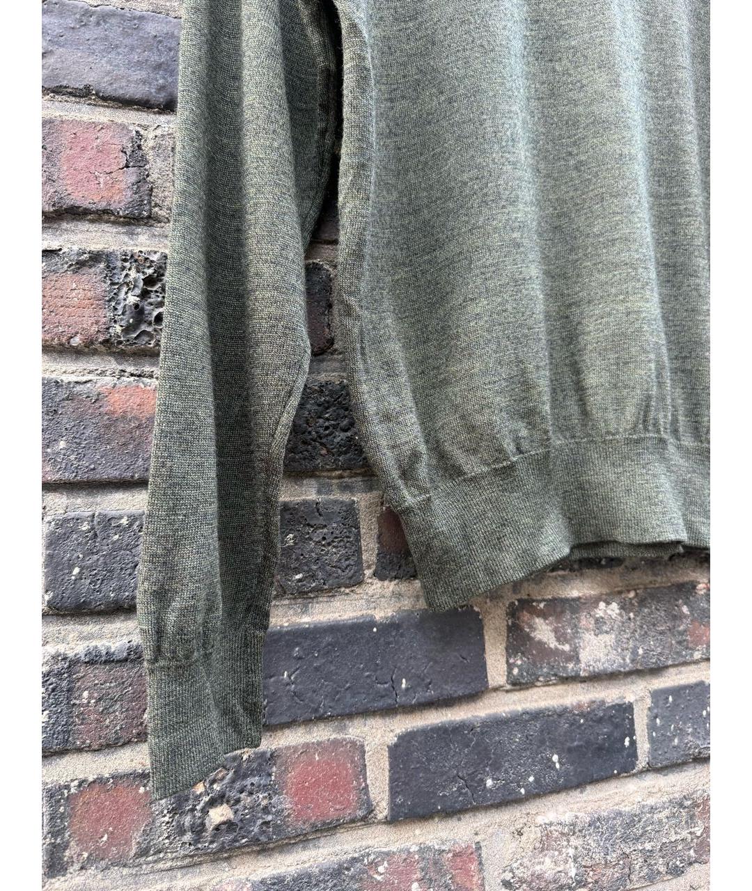 SAINT LAURENT Серый шерстяной джемпер / свитер, фото 4