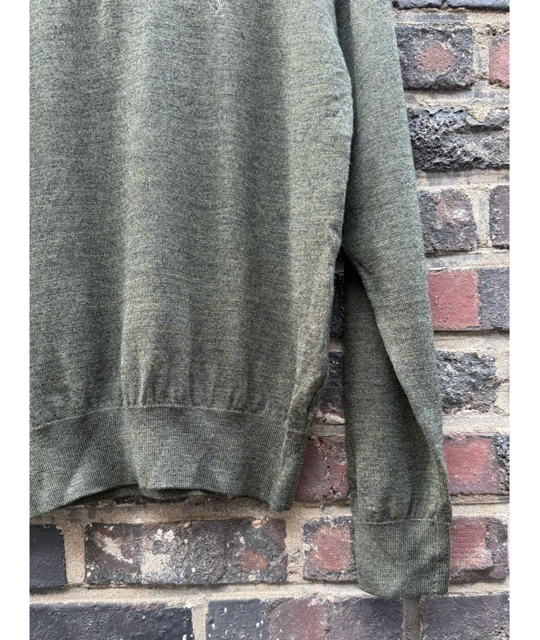 SAINT LAURENT Серый шерстяной джемпер / свитер, фото 5