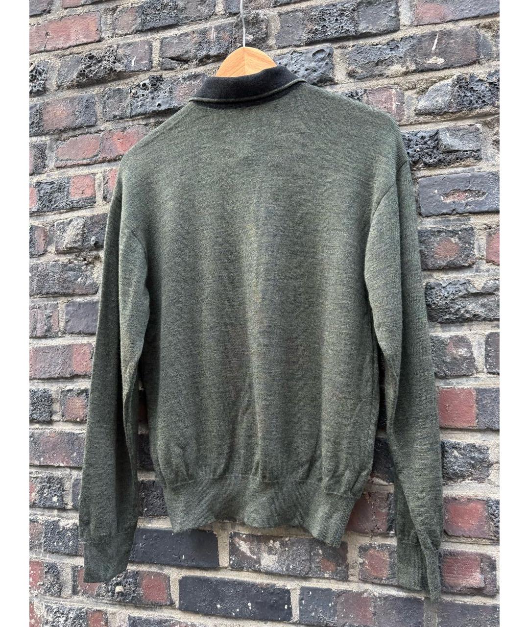 SAINT LAURENT Серый шерстяной джемпер / свитер, фото 8