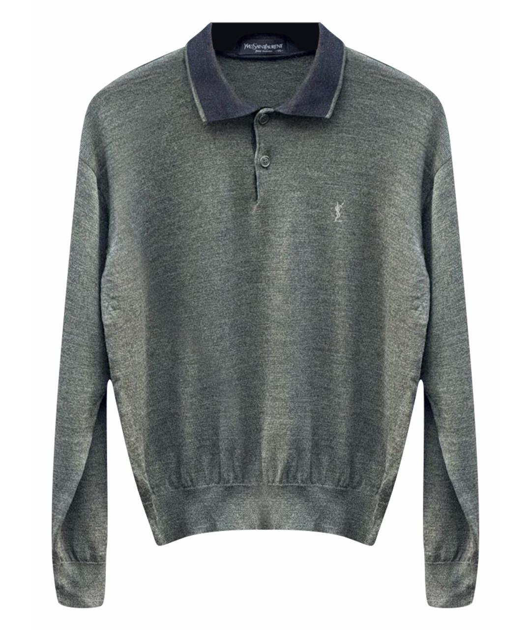 SAINT LAURENT Серый шерстяной джемпер / свитер, фото 1