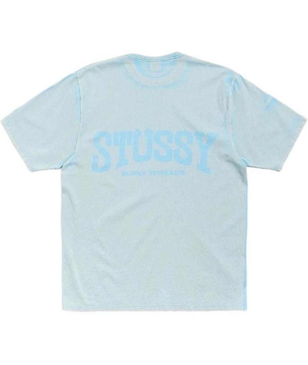 STUSSY Голубая футболка, фото 2