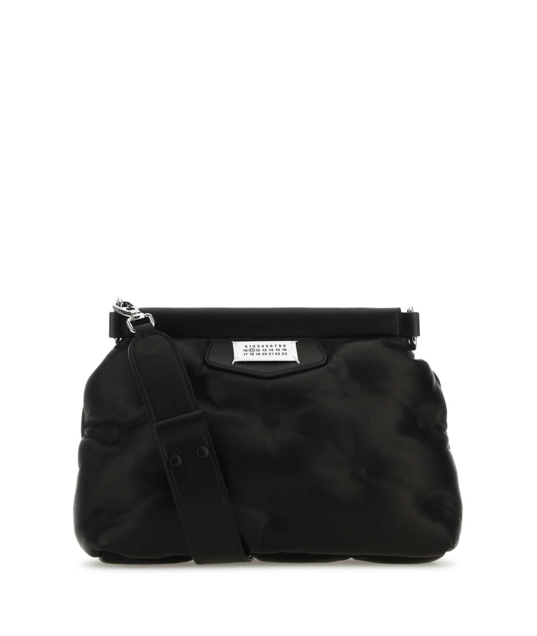 MAISON MARGIELA Черная кожаная сумка на плечо, фото 1