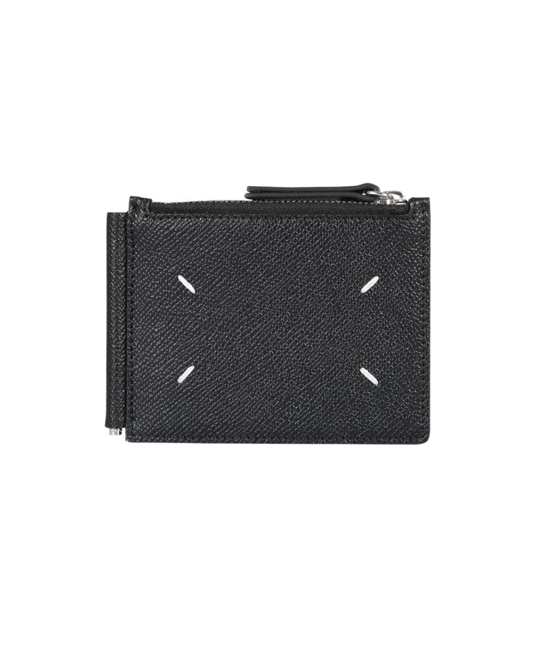 MAISON MARGIELA Черный кожаный кошелек, фото 3