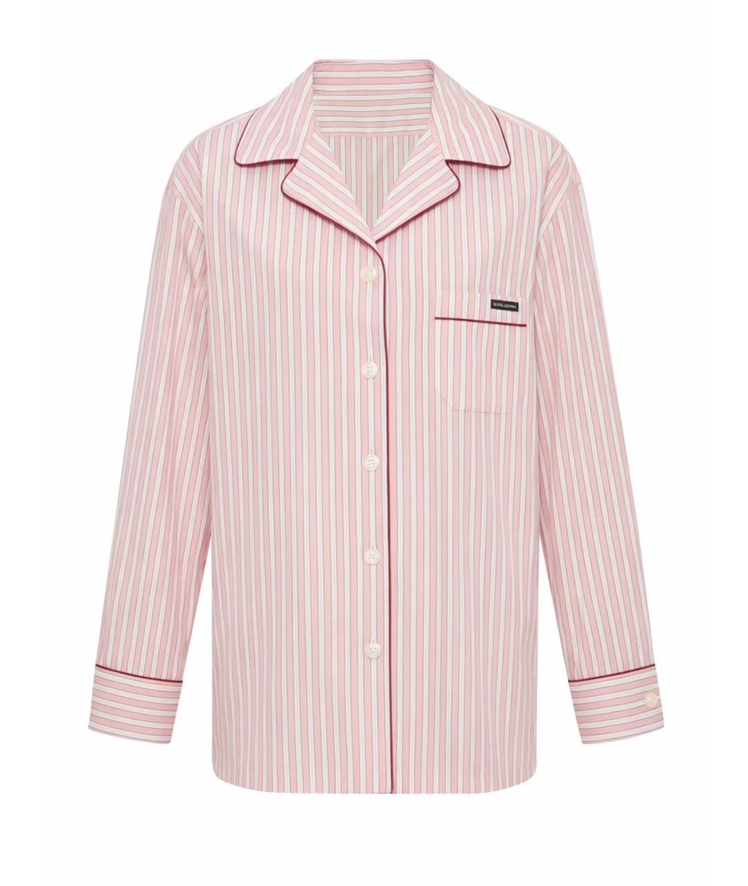 DOLCE&GABBANA Розовая хлопковая рубашка, фото 1