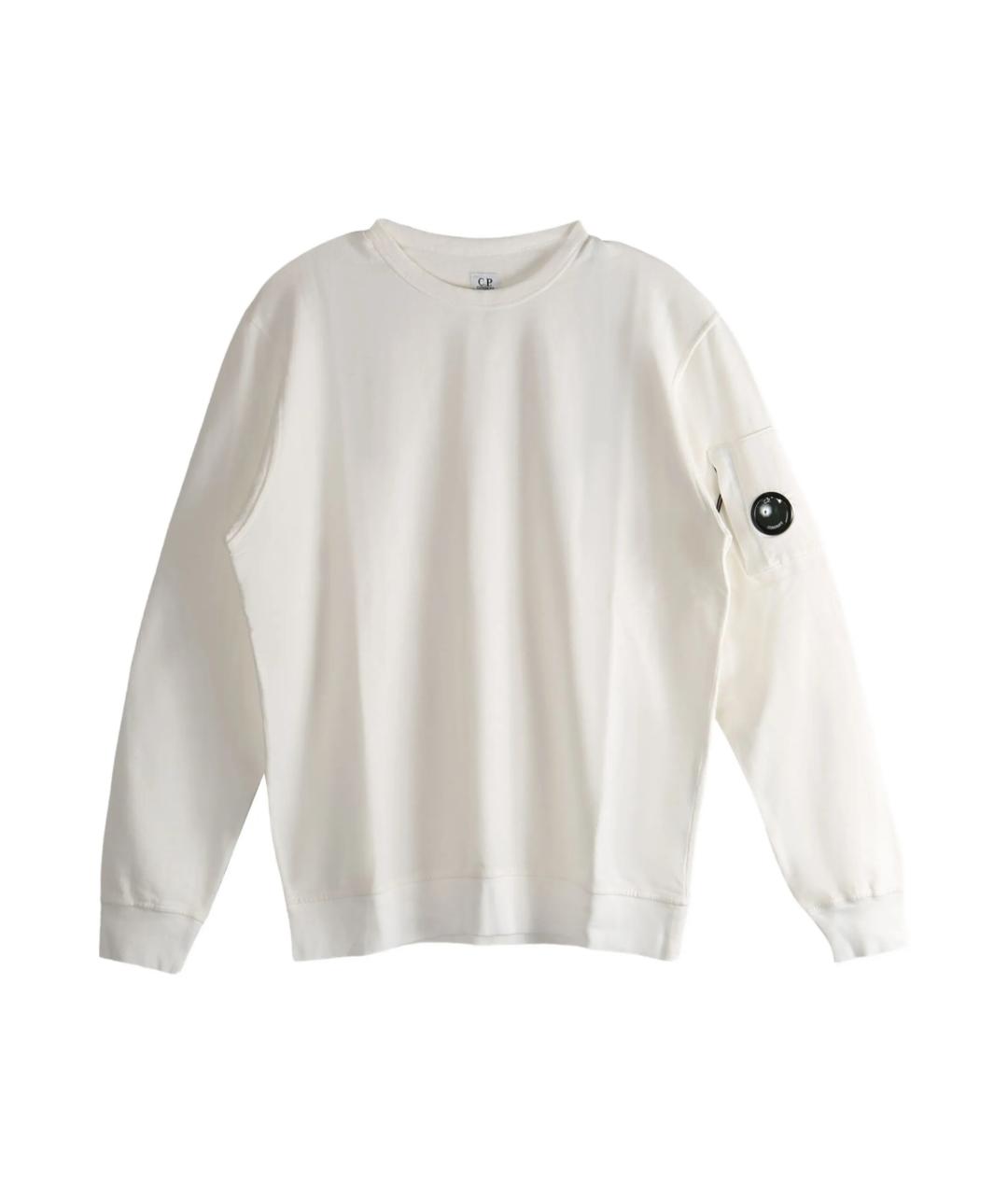 CP COMPANY Белый хлопковый джемпер / свитер, фото 1