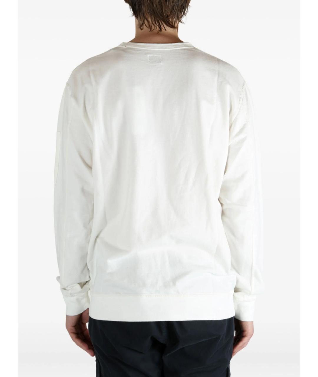 CP COMPANY Белый хлопковый джемпер / свитер, фото 5