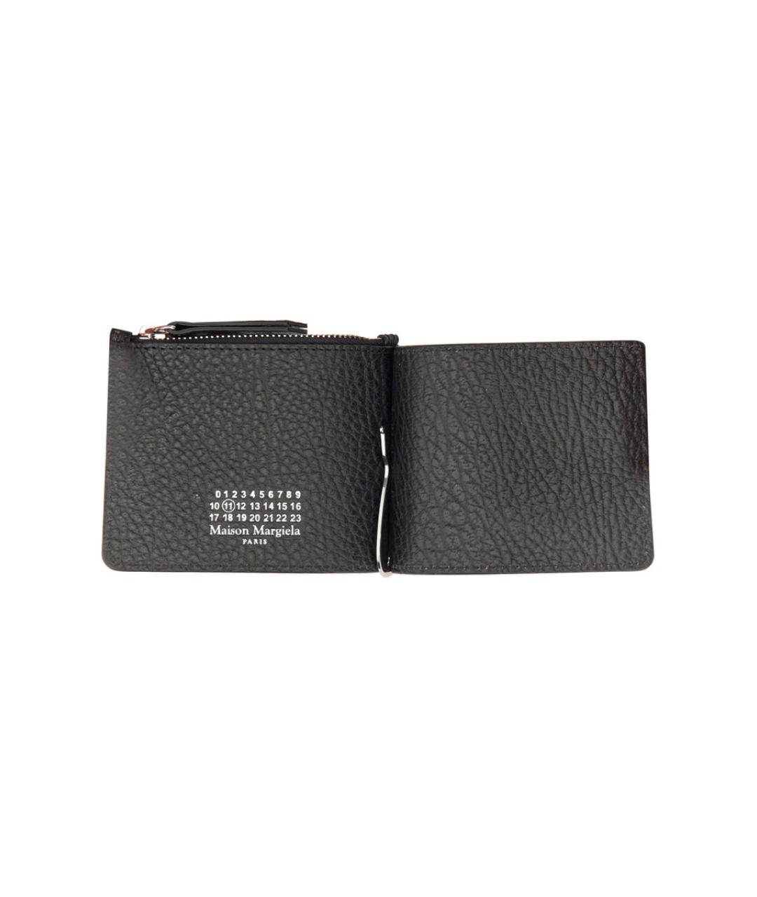MAISON MARGIELA Черный кожаный кошелек, фото 5