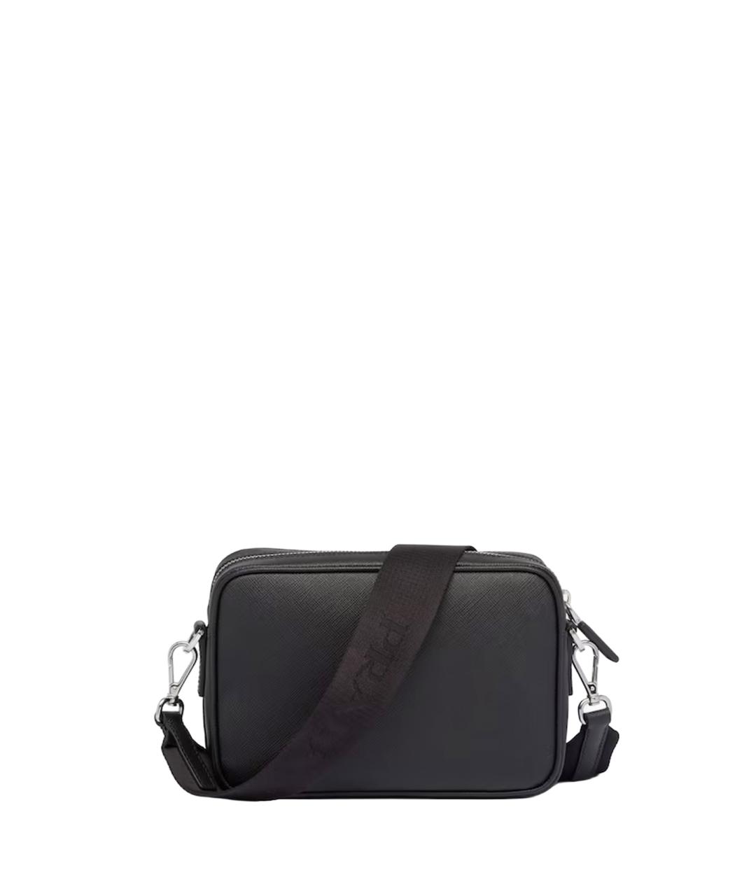 PRADA Черная кожаная сумка на плечо, фото 3