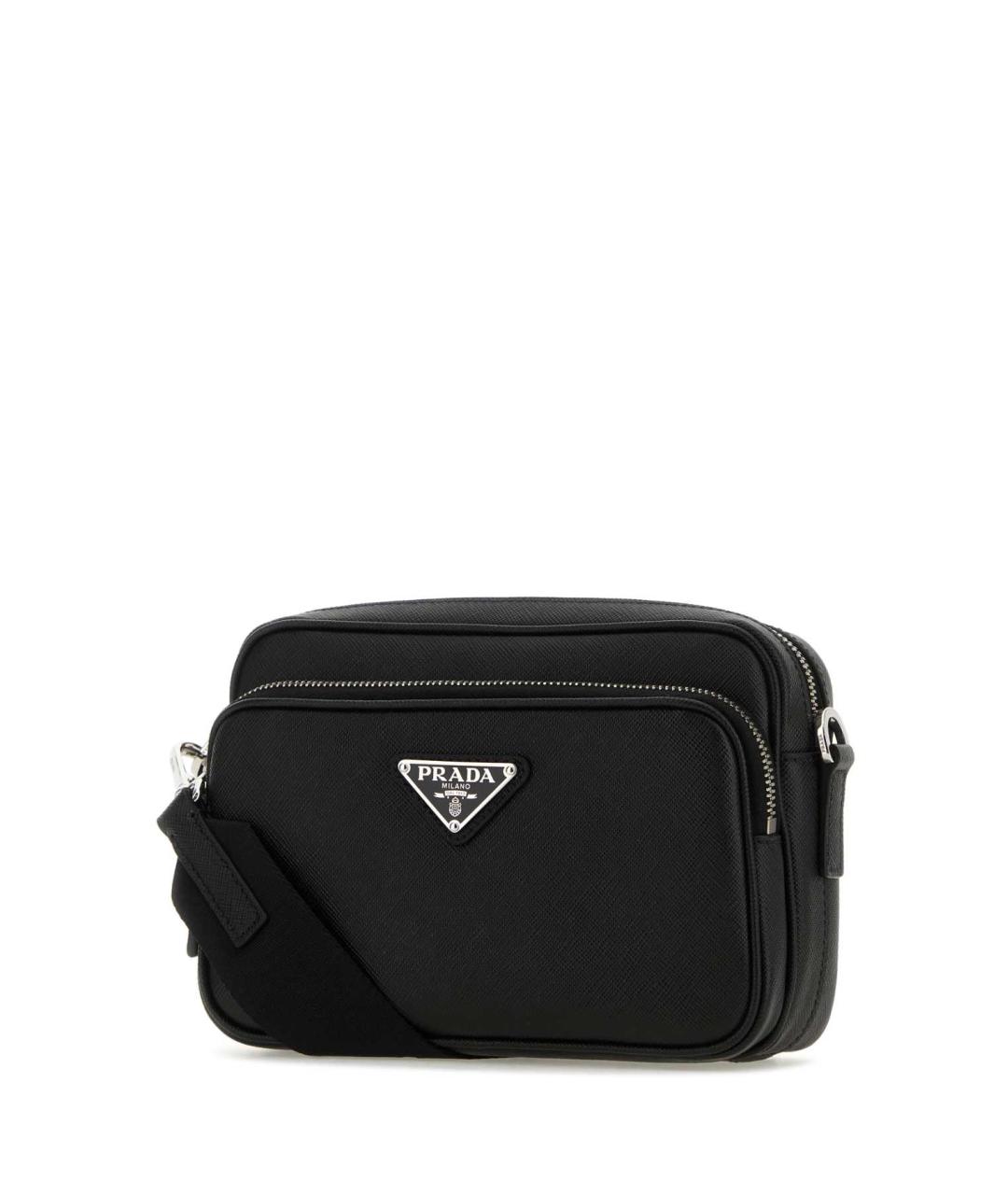 PRADA Черная кожаная сумка на плечо, фото 2