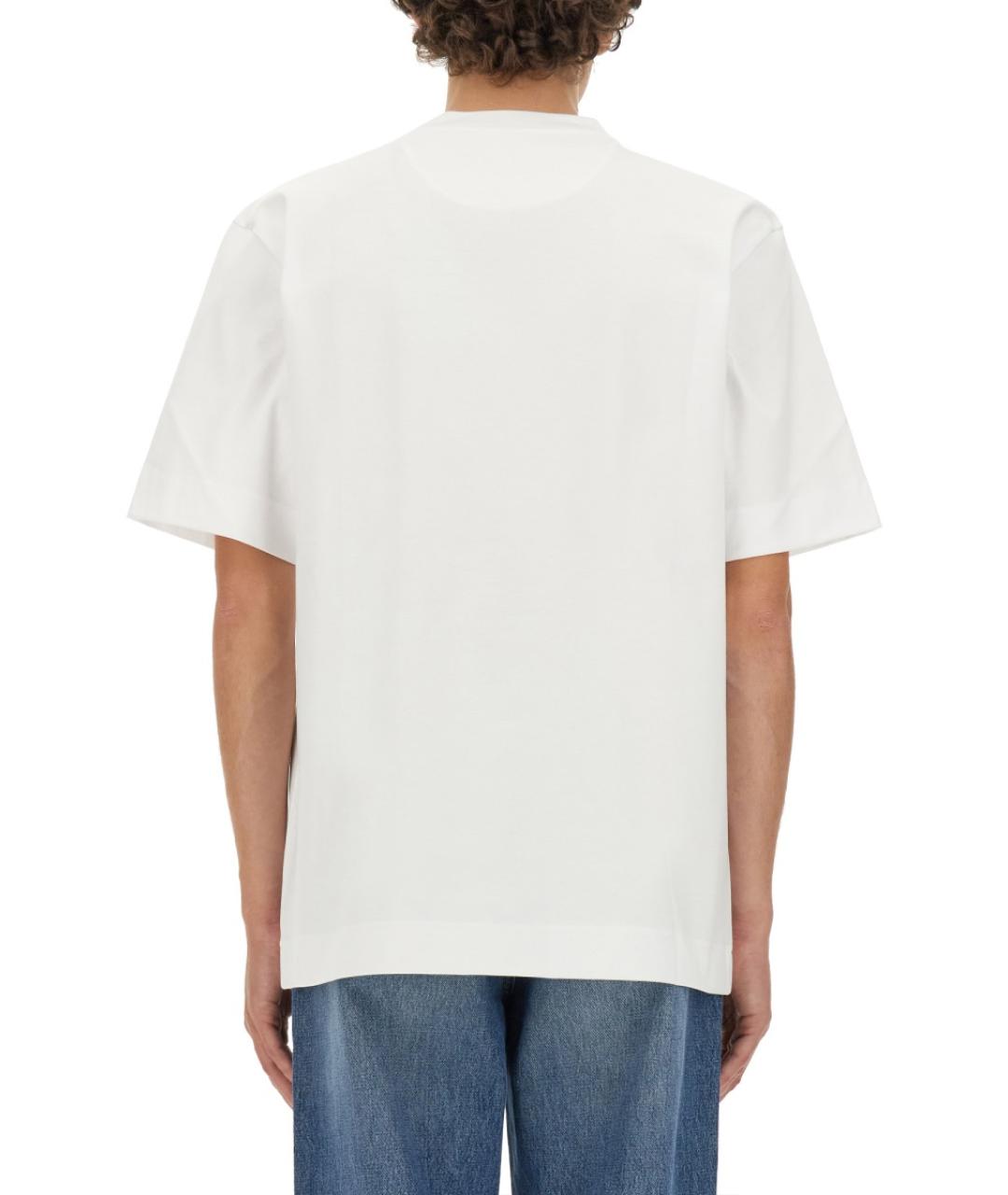FENDI Белая хлопковая футболка, фото 3