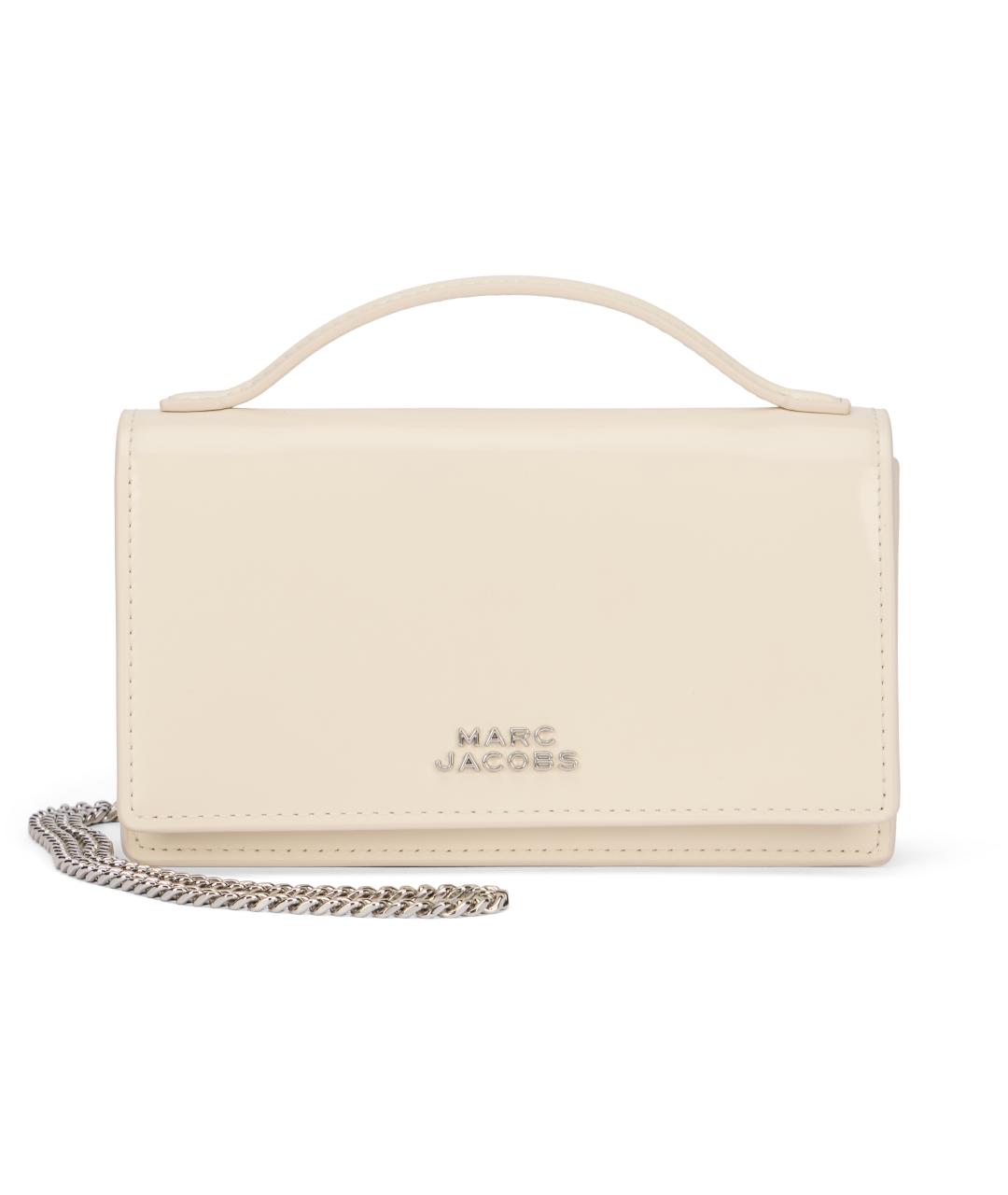 MARC JACOBS Белая кожаная сумка через плечо, фото 2