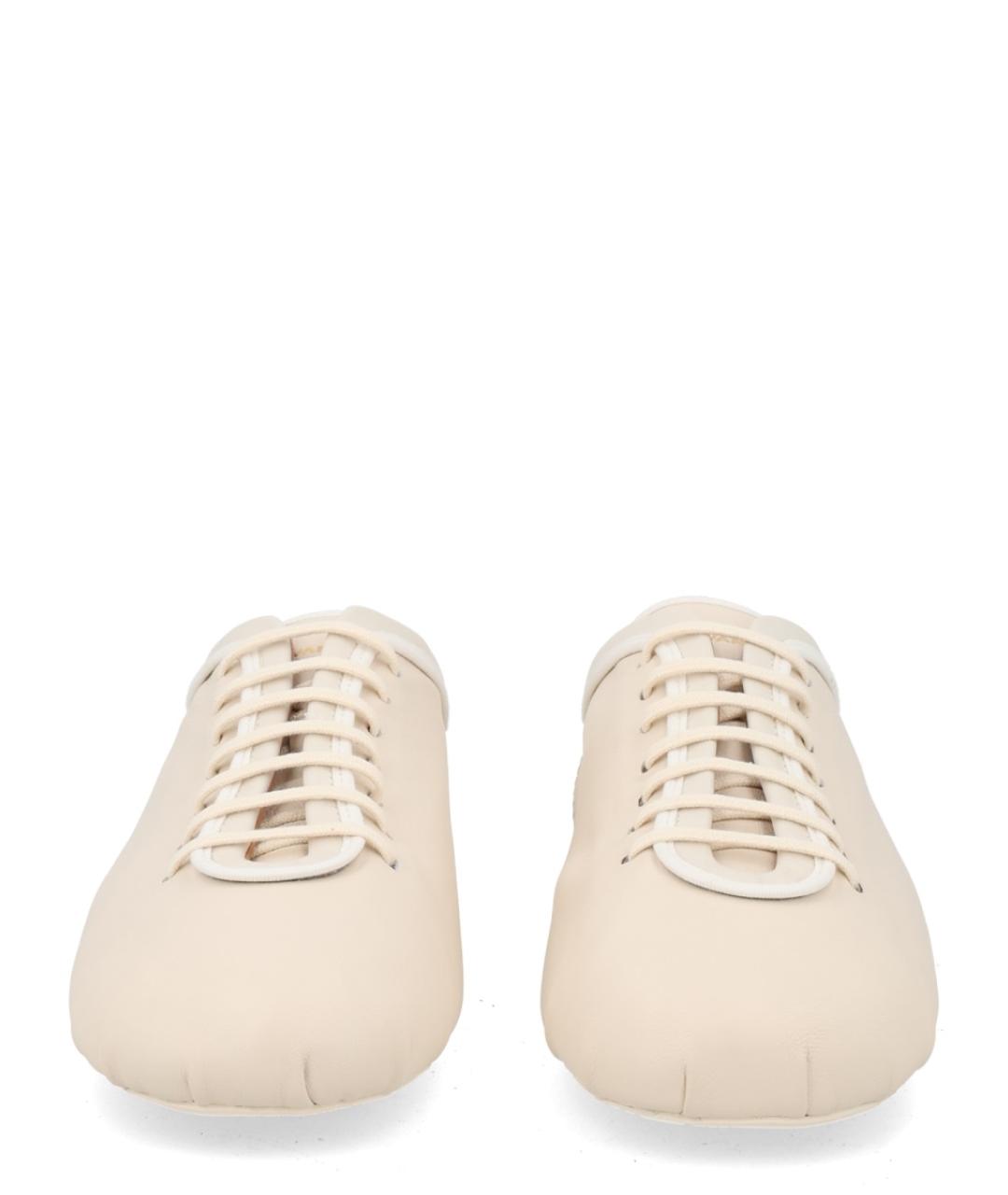 DRIES VAN NOTEN Белые кожаные кроссовки, фото 3