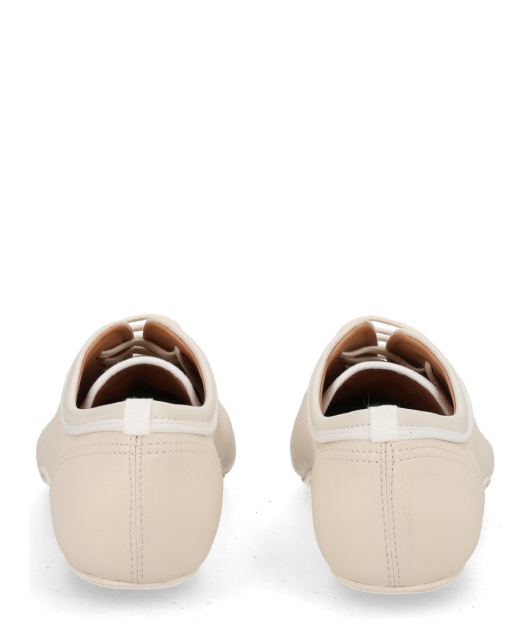 DRIES VAN NOTEN Белые кожаные кроссовки, фото 4