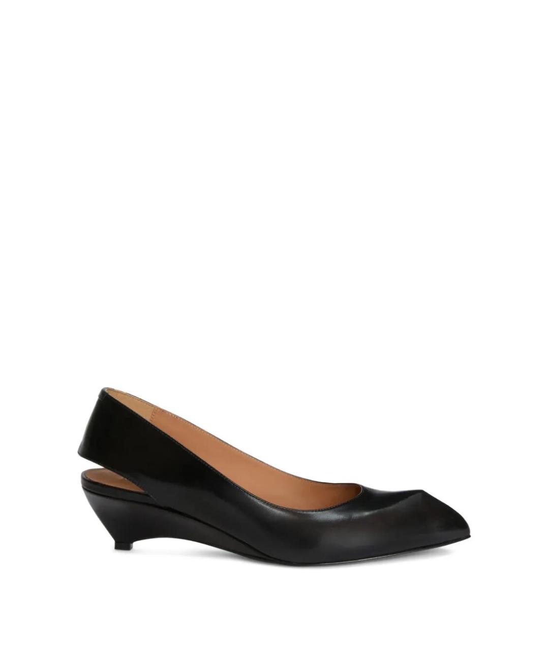 JIL SANDER Черные кожаные туфли, фото 1