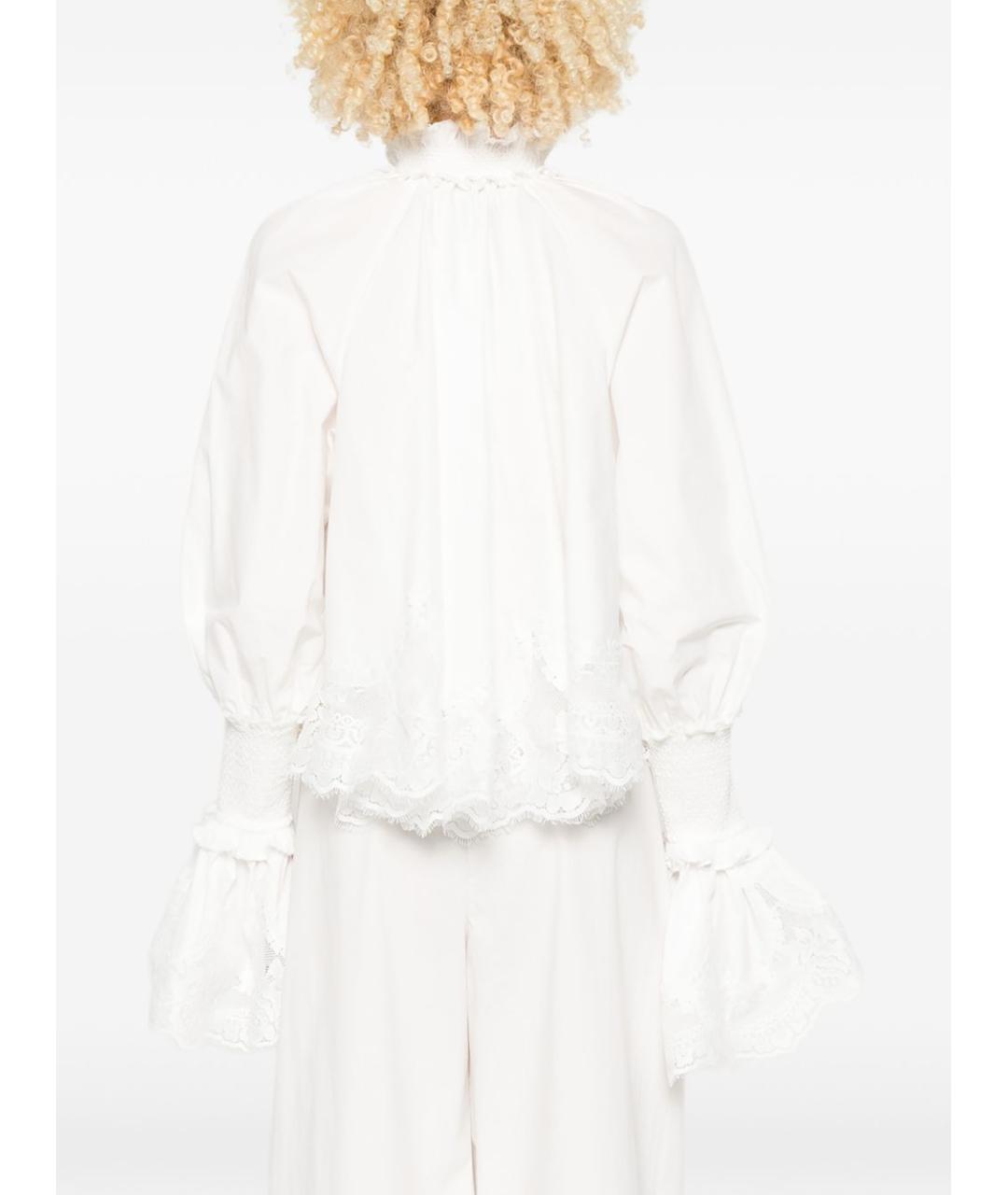 ZIMMERMANN Белая хлопковая рубашка, фото 4