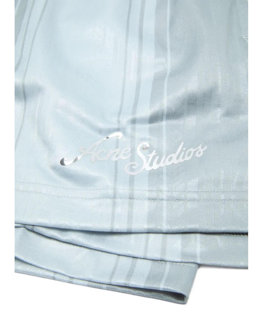 ACNE STUDIOS Серые полиэстеровые шорты, фото 5