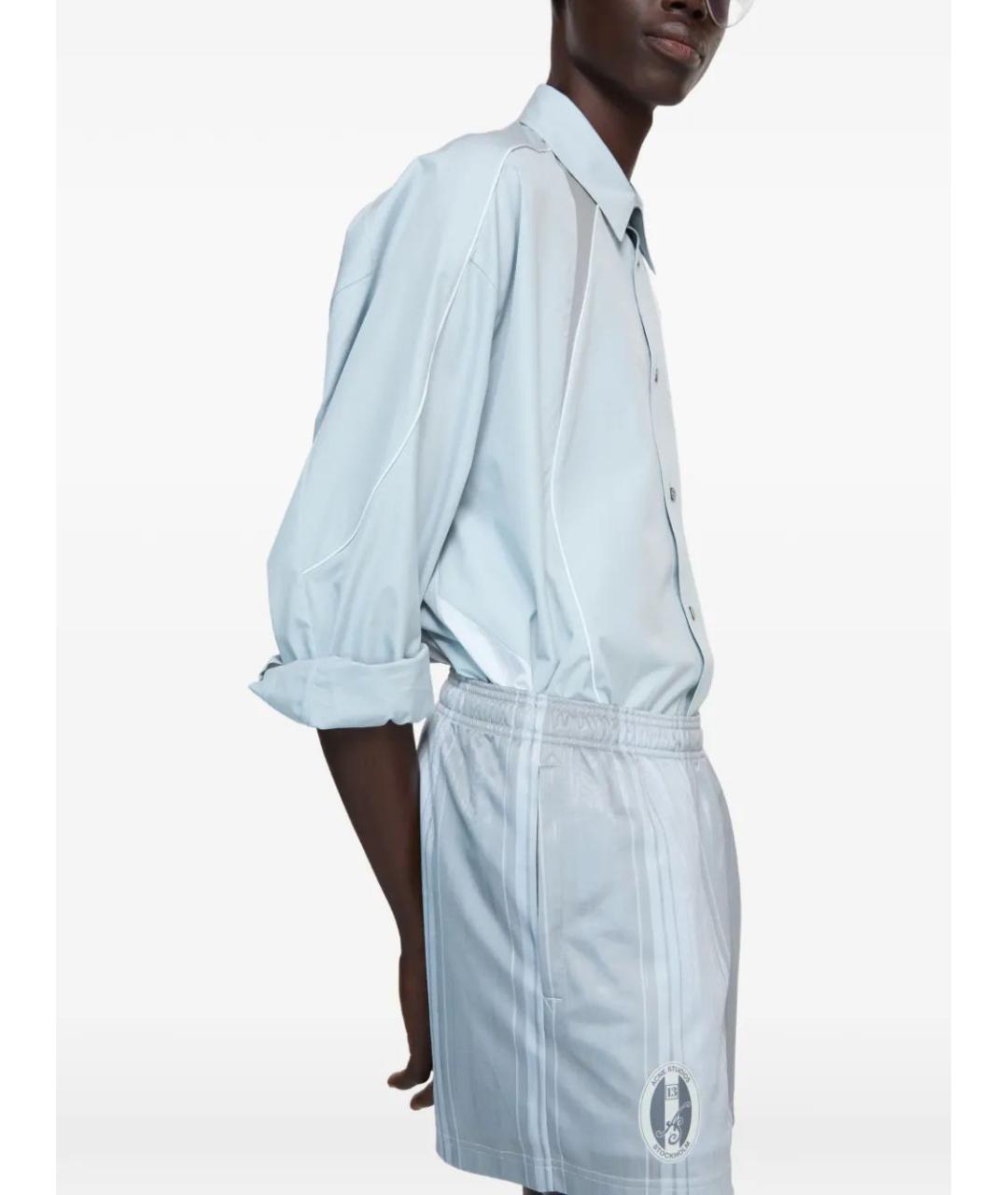 ACNE STUDIOS Серые полиэстеровые шорты, фото 4