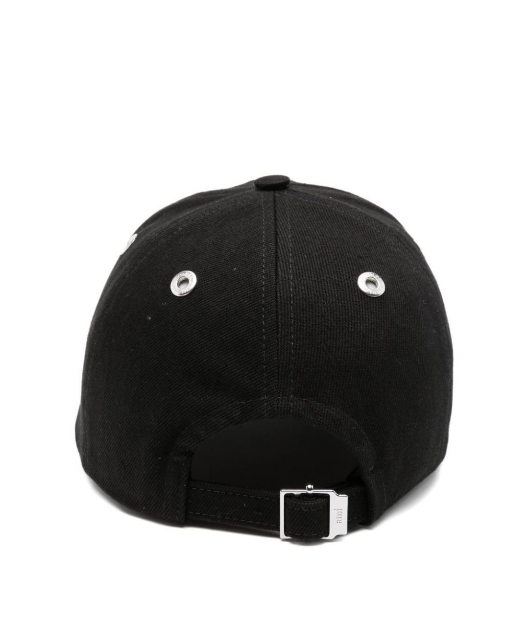 Ami Paris Черная хлопковая кепка, фото 2