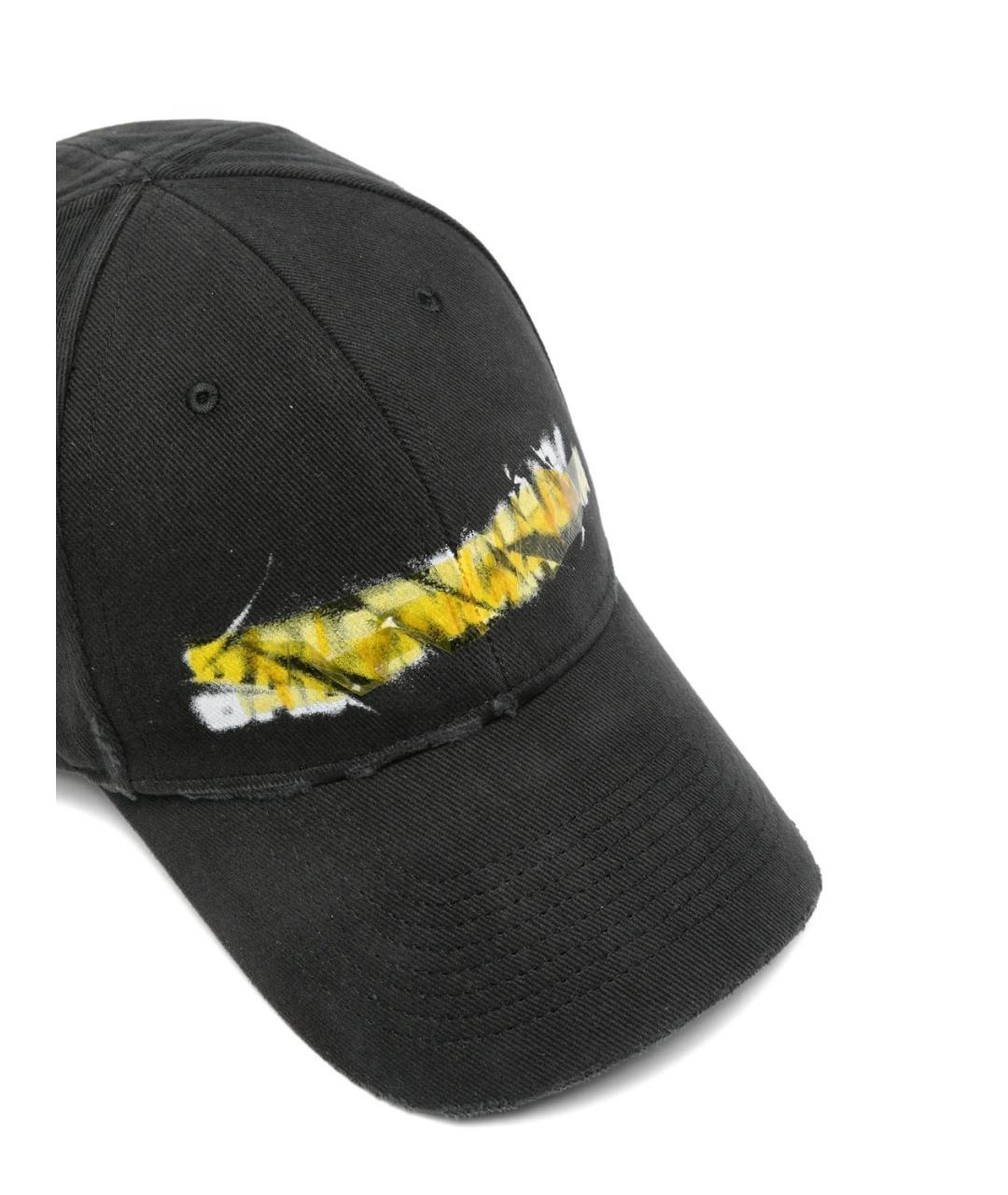 BALENCIAGA Черная хлопковая кепка/бейсболка, фото 2