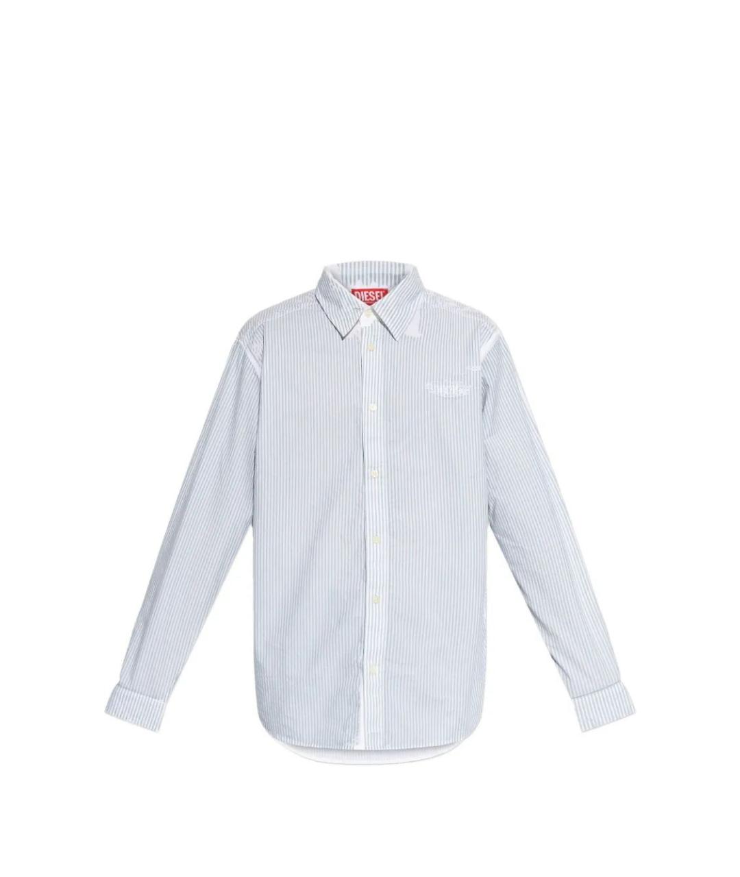 DIESEL Синяя хлопковая кэжуал рубашка, фото 1