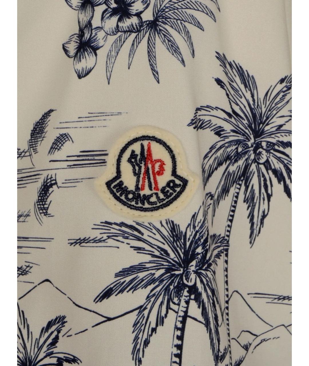 MONCLER Синяя хлопковая кэжуал рубашка, фото 4