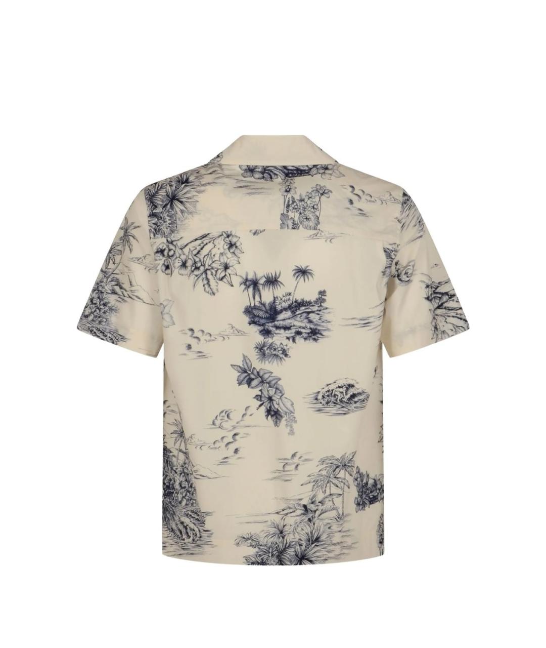 MONCLER Синяя хлопковая кэжуал рубашка, фото 2