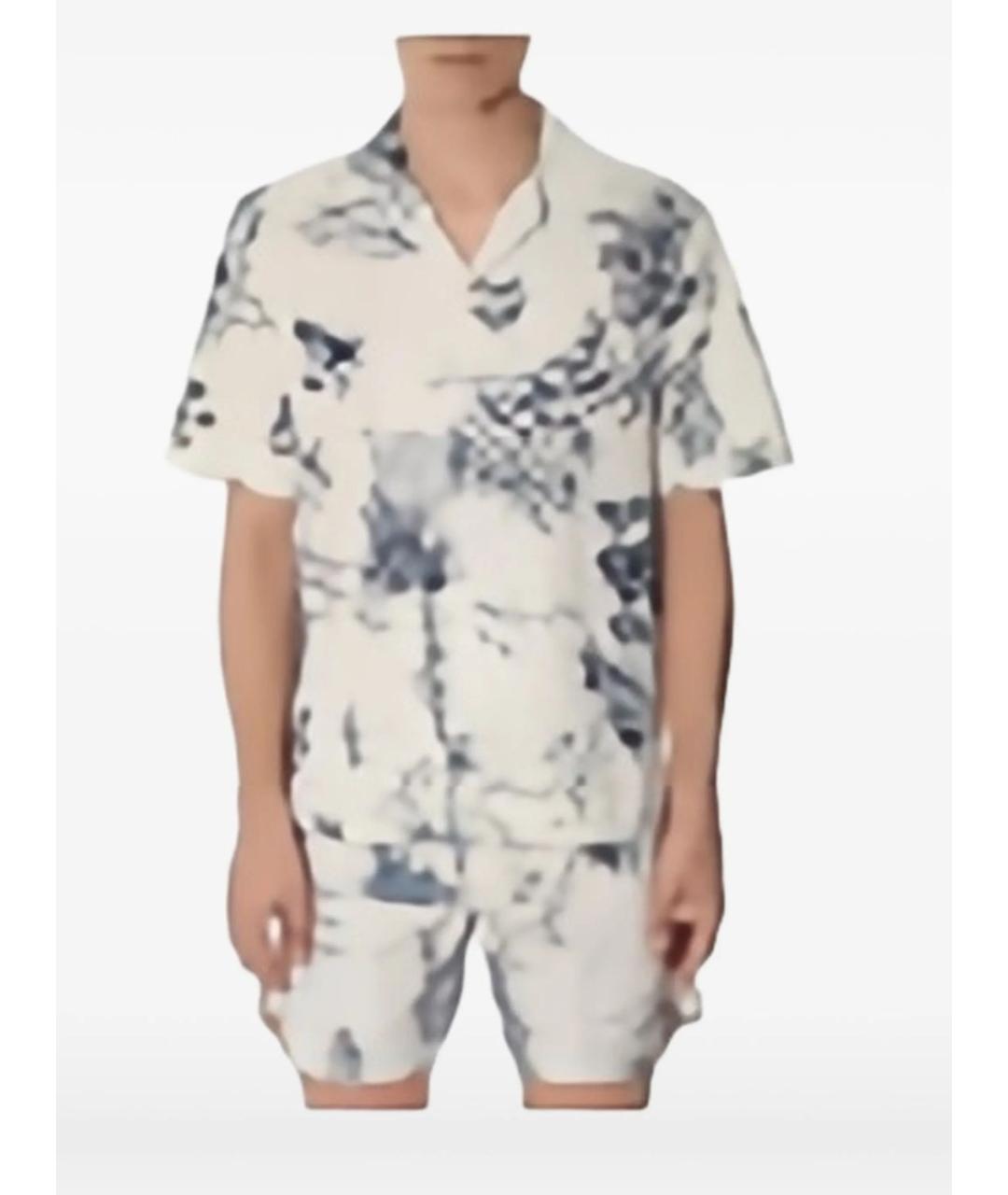 MONCLER Синяя хлопковая кэжуал рубашка, фото 3