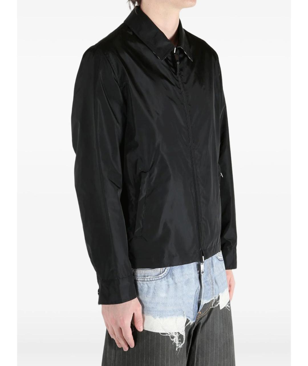 BURBERRY Черная полиамидовая куртка, фото 4