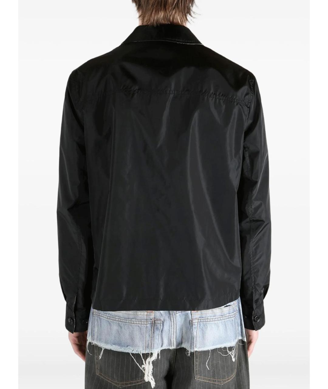 BURBERRY Черная полиамидовая куртка, фото 2