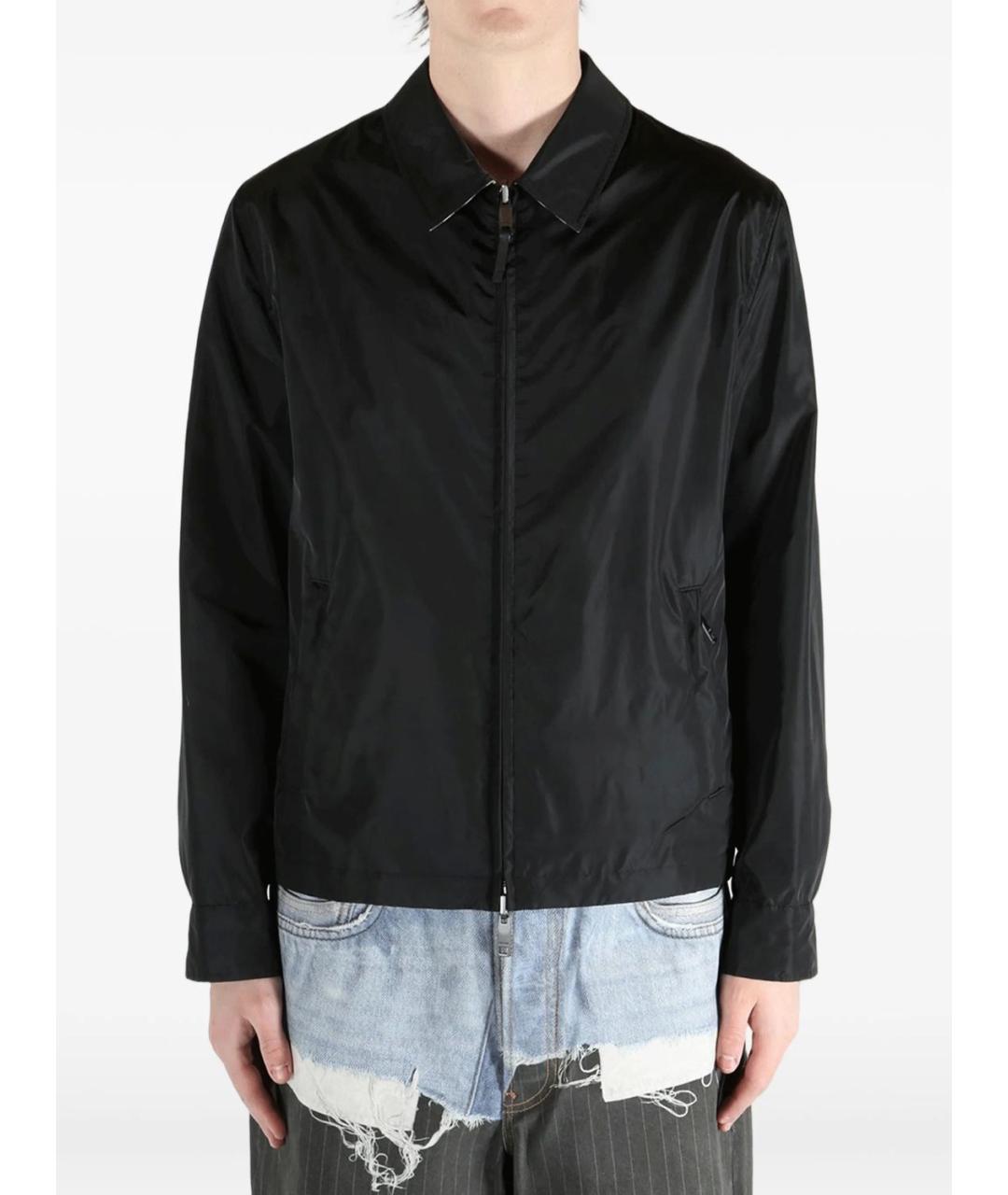 BURBERRY Черная полиамидовая куртка, фото 3