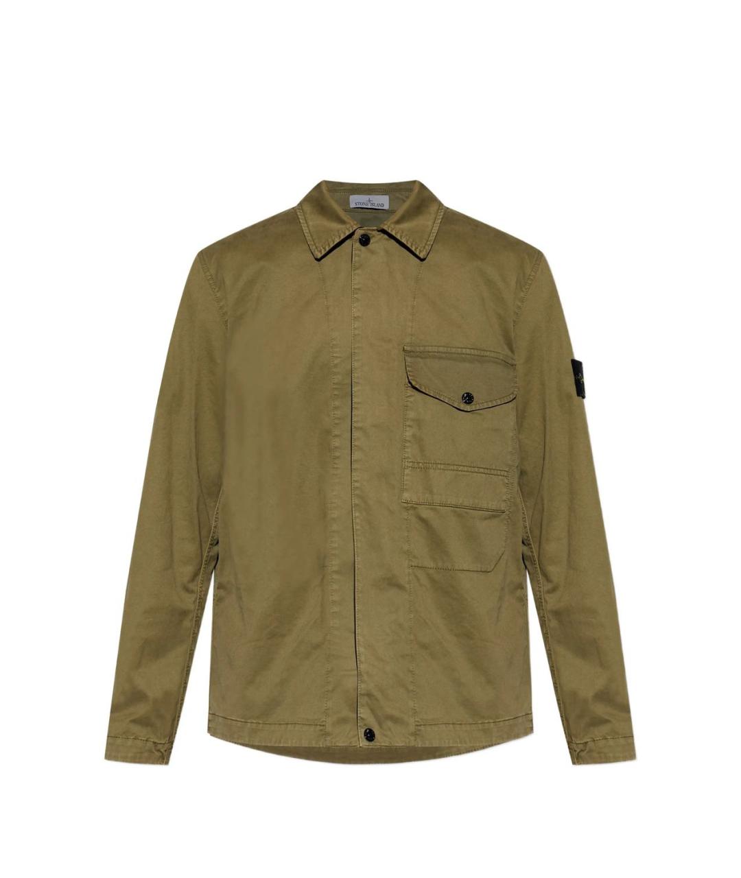 STONE ISLAND Зеленая кэжуал рубашка, фото 1